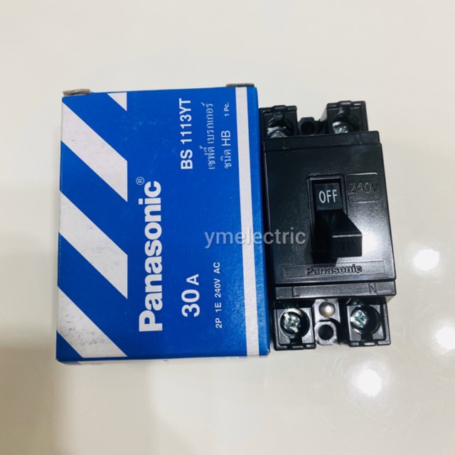 เซฟตี้ เบรกเกอร์ Panasonic 2P 10A,15A,20A,30A,40A พานาโซนิค | Shopee ...