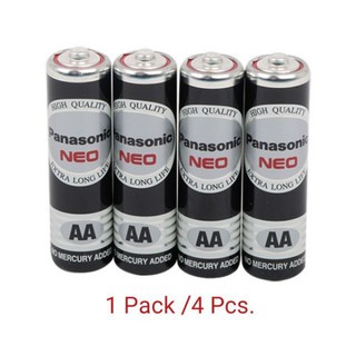 Panasonic ถ่าน NEO สีดำ (R6NT/4SL) Battery AA 4 ก้อน /1 แพค