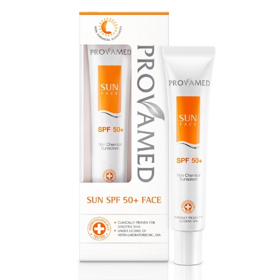 Provamed Sun SPF 50+ ครีมกันแดด 30 ML [มี สองสี เบจ-เนื้อ กับ สีขาว]