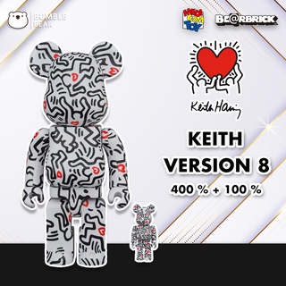 [‼️ของแท้, พร้อมส่ง‼️] 400%+100% Be@rbrick Keith Haring [Ver. 8]