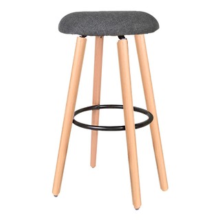 Bar chair BAR STOOL FURDINI NANCY FABRIC GREY Dining room furniture Home &amp; Furniture เก้าอี้บาร์ บาร์สตูล FURDINI NANCY