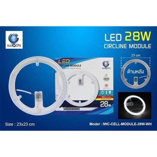 โคมไฟติดเพดาน IWACHI LED CIRCLINE MODULE 28wแสงขาว