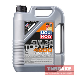 LIQUI MOLY  Top TEC 4200 5W-30  น้ำมันเครื่องยนต์ 5 ลิตร