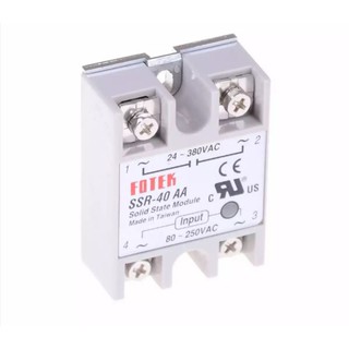 Solid state relay SSR-40 AA โซลิตสเตตรีเลย์ AC-AC