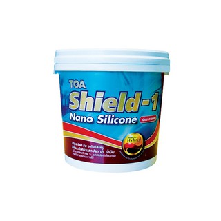 สีน้ำทาภายนอก TOA SHIELD-1 NANO BASE A เนียน 2.5 แกลลอน สีน้ำทาภายนอกเกรดพรีเมียม ผลิตจากอะคริลิกโพลิเมอร์ชนิดพิเศษ ผสมผ