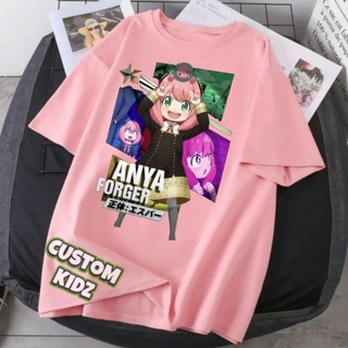Anya forger เสื้อยืด ผ้าฝ้าย พรีเมี่ยม สําหรับเด็กผู้หญิง