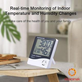 Khummak แบบดิจิตอล  LCD แบบดิจิตอล เครื่องวัดอุณหภูมิและความชื้น Digital Temperature Meter