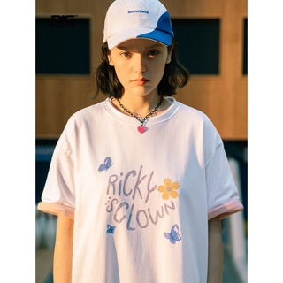 [S-5XL]Rickyisclown เสื้อยืดแขนสั้น พิมพ์ลายผีเสื้อ ดอกซากุระ แฟชั่นฤดูร้อน สําหรับผู้ชาย