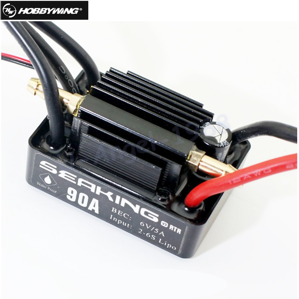 Hobbywing มอเตอร์ไร้แปรงถ่าน รุ่น SEAKING 90A V3 RTR ESC