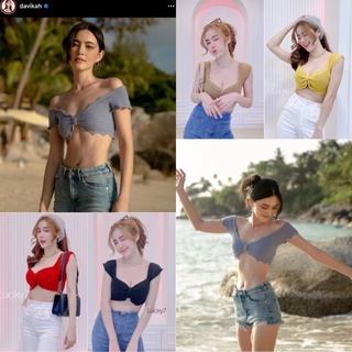ส่งไวเวอร์ ครอปท็อปดาวิกาาา ชอบตรงไหนเอาปากกามาวงงง ทรงเซกซี่ ขยี้หัวใจจจจ ครอปท็อปแบบสั้นสุดดดด แต่งระบาย