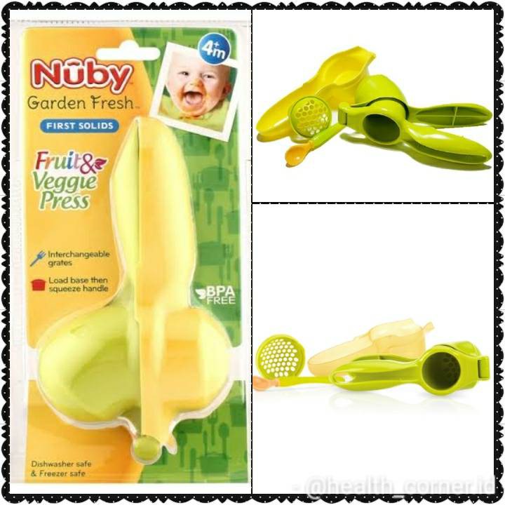 NUBY GF BABY FOOD PRESS - เครื่องทําอาหาร BPA Free Mpasi Tool