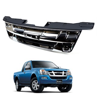 กระจังหน้า โครเมี่ยม ดำ 1 ชิ้น สำหรับ Isuzu อีซูซุ ดีแม็ก D-Max Pattinum 2WD 4WD ปี 2007 2008 2010 2011