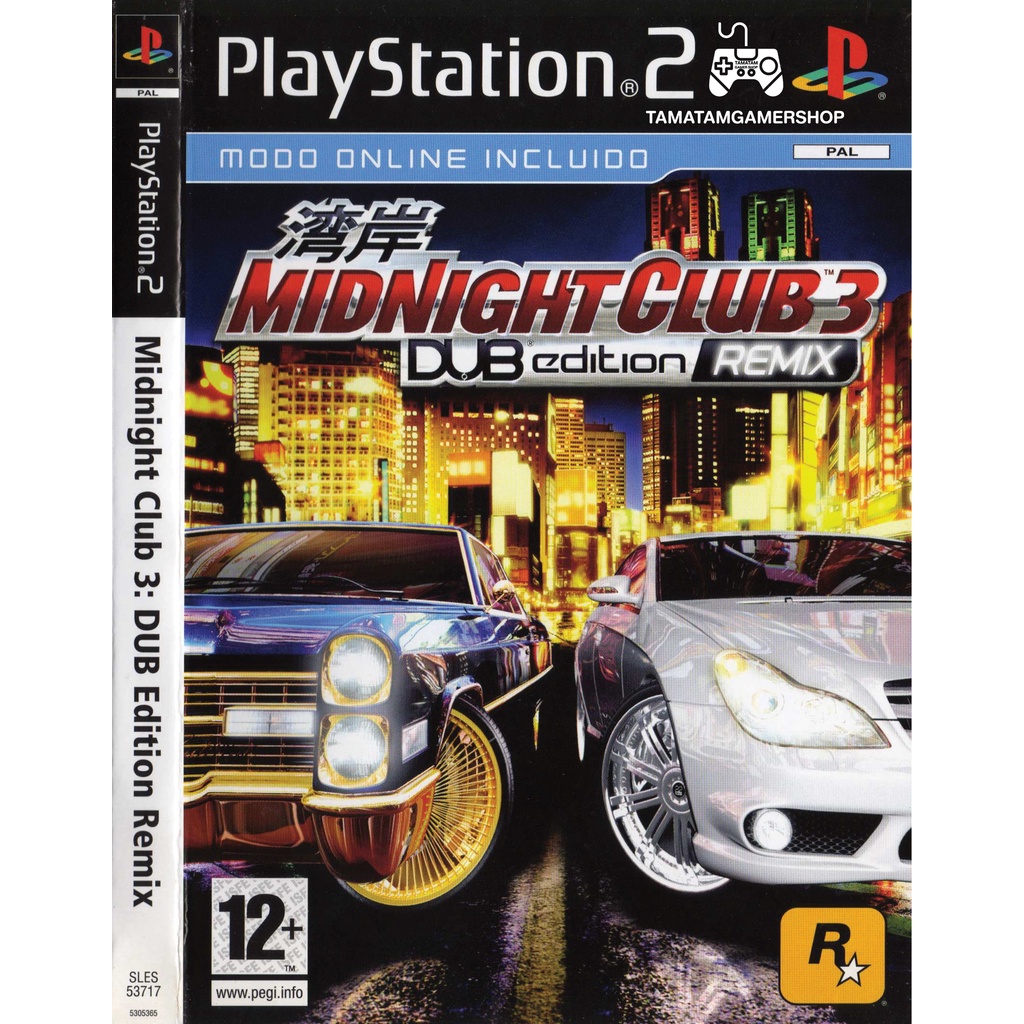 แผ่นเกมส์ps2 Midnight Club 3 - DUB Edition Remix PS2 เกมเพล2 เกมแข่งรถ