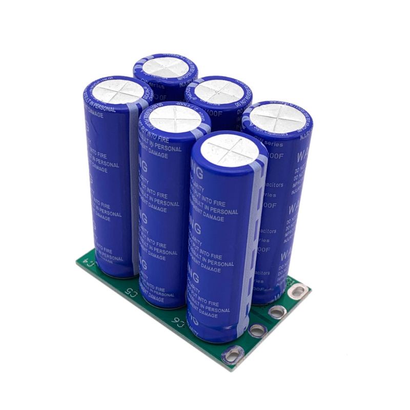 Rr ตัวเก็บประจุไฟฟ้า 16V 16.6F Super Capacitor High Current 2.7V 100F 6 ชิ้น/ชุดพร้อมบอร์ดป้องกันสําหรับรถยนต์