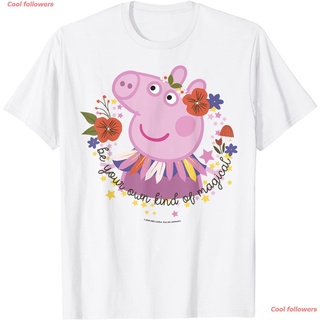 🌟พร้อมส่ง🌟ใส่ได้ทั้งชายและหญิงsuitablepeppa pig Peppa Pig Magical Portrait T-Shirt เสื้อยืดpeppa pig เสื้อยืดสไตล์เกาหลี