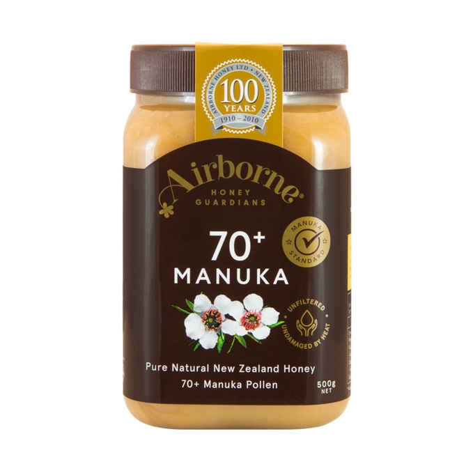 AirBorne Honey Pure Manuka 70+ 500g. แอร์บอร์น ฮันนี่ เพอร์ มานูก้า 70+