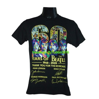 เสื้อยืดผ้าฝ้ายเสื้อวง The Beatles เสื้อยืดแฟชั่นวงดนตรี เสื้อวินเทจ เดอะบีเทิลส์ BTL1767L XL  XXL 3XL