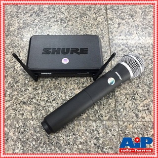 SHURE SVX24A/PG58-Q12 ไมค์ลอยถือ ชุดไมค์ลอยมือถือเดี่ยว ย่าน UHF SVX 24 A / PG 58 Q 12 SVX24A/PG58Q12 เอไอ-ไพศาล +++