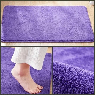 พรมเช็ดเท้า ผ้าเช็ดเท้า ขนาด60X40 cm. ทอหนาแน่น สีไม่ตก มียางกันลื่น พรม