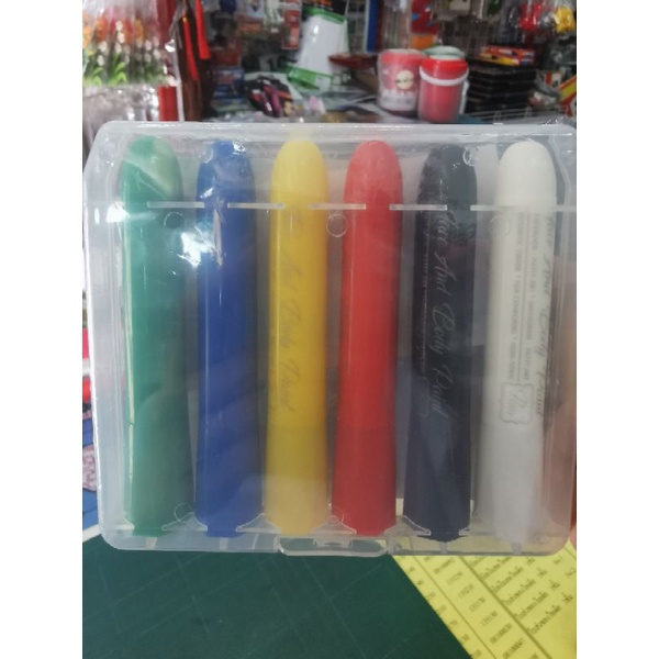 สีเพ้นท์หน้า Face and Body Paint 6 basic color sticks - frienddd1 ...