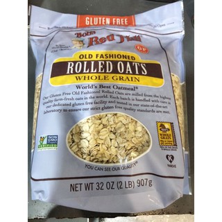 Bobs Red Mill Old Fashioned Rolled Oats907g. แผ่นข้าวโอ๊ต100%