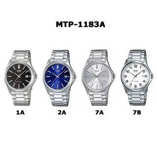 Casio นาฬิกาข้อมือผู้ชาย สายสเตนเลสสตีล รุ่น MTP-1183A ของแท้100%  ประกันศูนย์ 1 ปี จากร้าน henghengwatch