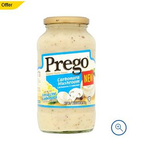 Prego พาสต้าซอสครีมคาโบนาร่าเห็ด 665 กรัม