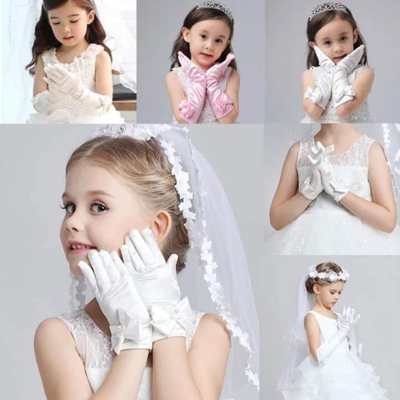 ถุงมือเด็ก สำหรับใส่งานแต่ง พร้อมส่ง