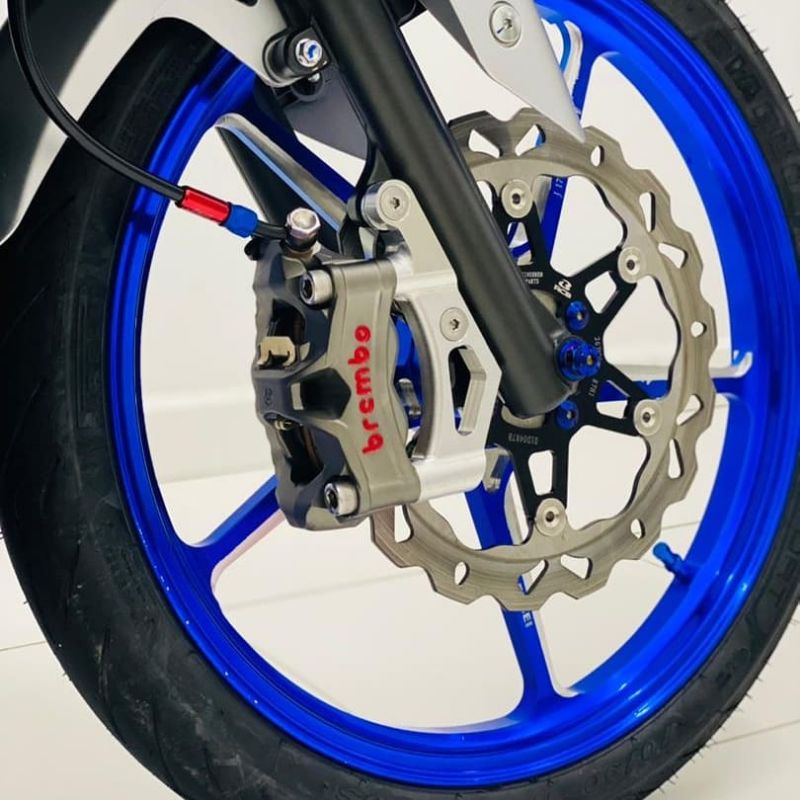 ขายึด Luar Y15 Brembo/Nissin 4pot Bebas Skim 100mm 108mm