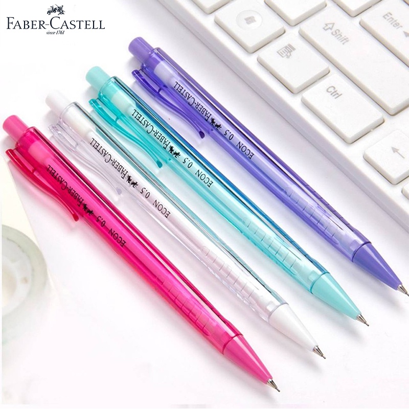 Faber-Castell ดินสอ ดินสอกด เฟเบอร์คาสเทลล์ ขนาดหัว 0.5mm รุ่น ECON 1342 Ice Barrel ไส้ดินสอ