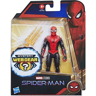 Marvel Spider-Man Far From Home Mystery Web Gear Spider-Man Black &amp; Red Suit 6" Figure สินค้าใหม่ลิขสิทธิ์