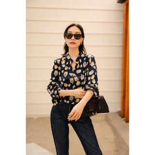 Code : 8310-2 เสื้อเชิ้ตสวยๆ เสื้อเชิ๊ตสกีนลาย งานป้าย Vshopbrand
