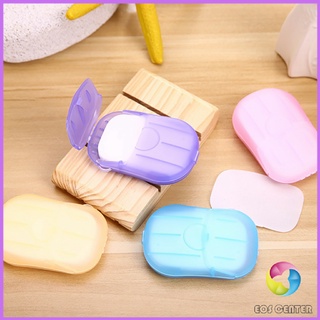 Eos Center สบู่เเผ่น แบบพกพา หอมกลิ่นกุหลาบ  Paper soap