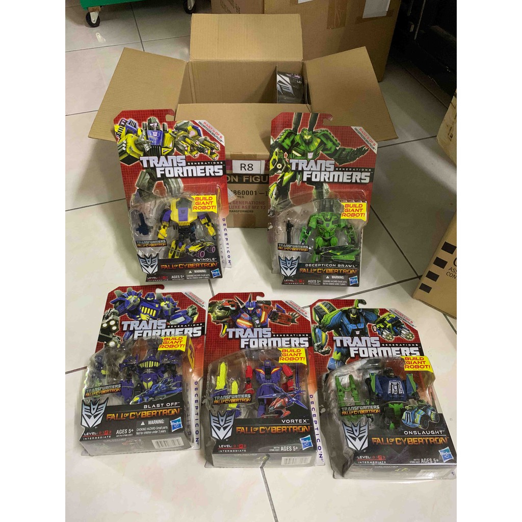 Transformers Generations Bruticus Set Swindle Brawl Blast off Vortex Onslught ใหม่