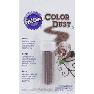 Wilton Pearl Dust Color  จาก USA., สีผงมุกแต่งเค้ก ฟองดอง สีผงมุกโรยแต่งเค้ก คัพเค้ก สี Brown