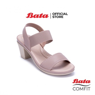 Bata Comfit บาจา คอมฟิต รองเท้าเพื่อสุขภาพมีส้น รองเท้าแฟชั่นเสริมสุขภาพ รองเท้ามีส้นลำลอง สูง 2 นิ้ว สำหรับผู้หญิง รุ่น Celia สีชมพู 7615278