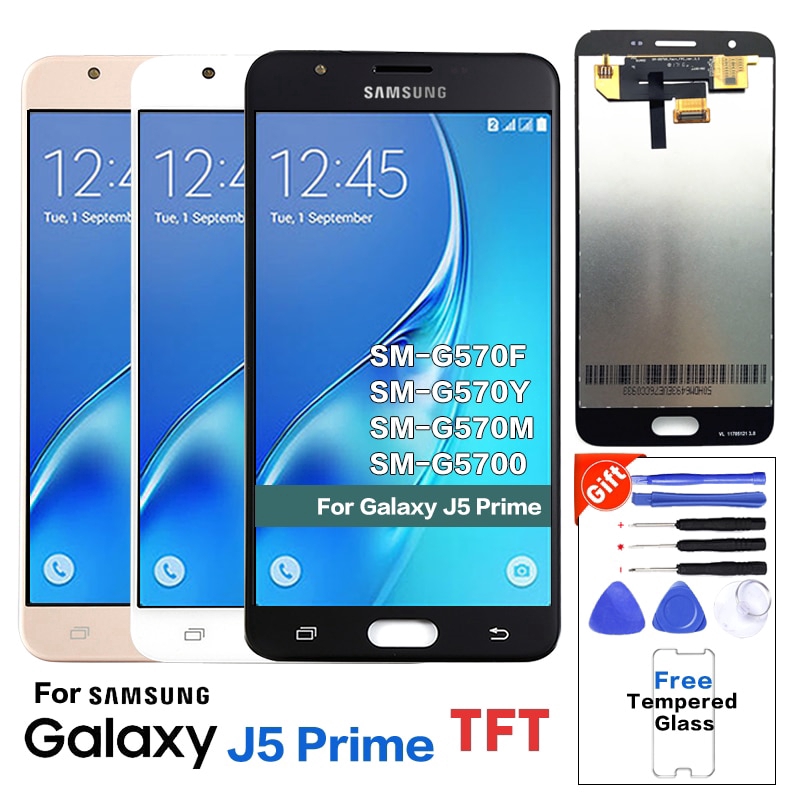 สําหรับ Samsung GALAXY J5 Prime LCD G570 G570F 2016 จอแสดงผลชุดหน้าจอสัมผัสสําหรับ SAMSUNG J5 Prime