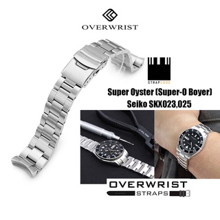 สายนาฬิกา strapcode super oyster (super-o boyer) for seiko skx023,025