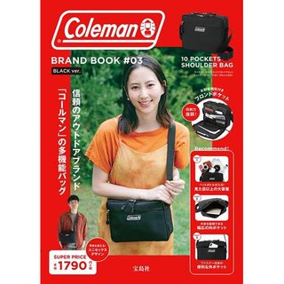 กระเป๋าสะพายข้าง Coleman Brand Book #3 - Black รุ่นพิเศษจากญี่ปุ่น กระเป๋าสะพาย กระเป๋าถือ ของใหม่ ของแท้ พร้อมส่ง