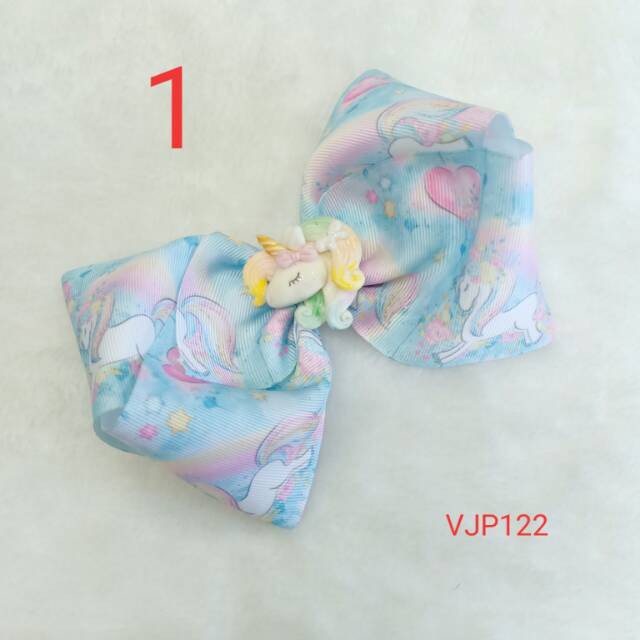 VJP 122 jojo siwa กิ๊บติดผมเด็กยูนิคอร์นสีน้ําเงิน
