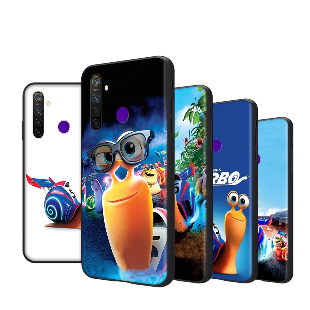 WI-181 Turbo Snail Soft Case สําหรับ OPPO Reno 5Z 4Z 5 4F 5F 4 5K Lite Pro SE Plus ฝาครอบสีดํา