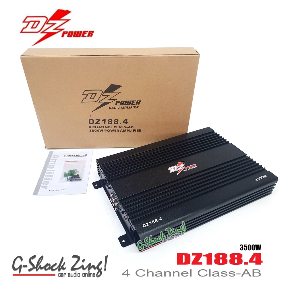 DZ POWER Power Amp เพาเวอร์แอมป์ขับเสียงกลางแหลม Class AB 4Channel กำลังขับ 3500Watts DZ POWER รุ่น 