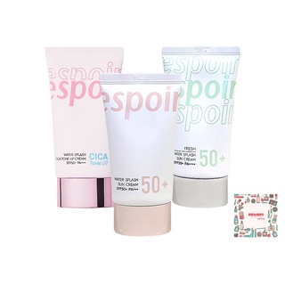 Espoir Water Splash Sun Cream / Fresh / Cica Tone Up SPF50+ PA+++ 10ml, 20ml, 60ml