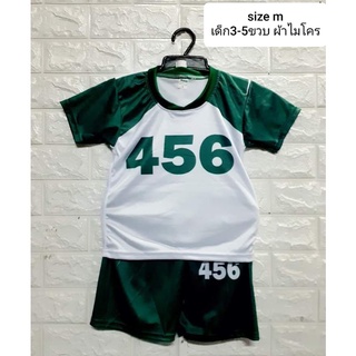 ชุดเด็ก เสื้อยืดแขนสั้นคอกลม+กางเกงขาสั้น ลายการ์ตูน ไซต์ size M สำหรับเด็กชายและหญิงใส่ได้ อายุระหว่าง 3 - 5 ขวบ ค่ะ