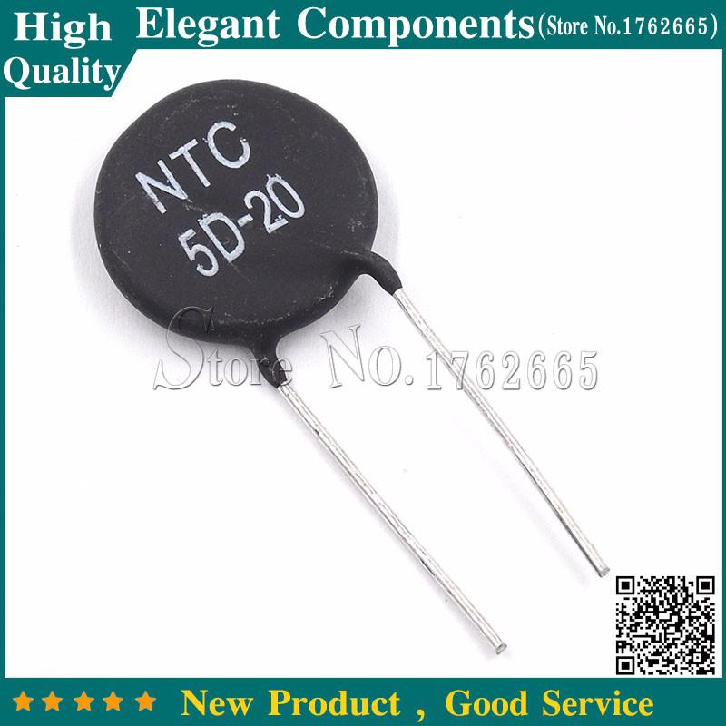 10PCS 5D-20 NTC5D-20 DIP ntc 5D-20 5D20 Thermistor Resistor Free Shipping