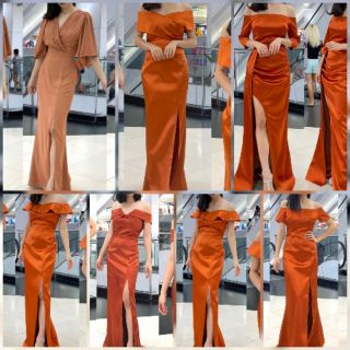 UPDATE 13octMAXIDRESS เดรสยาวส้ม เดรสส้ม เดรสสีส้ม S M L XL 2XL.3XL เดรสสั้น เดรสราตรี เดรสไปงาน เดรสออกงาน เดรสแดง เด