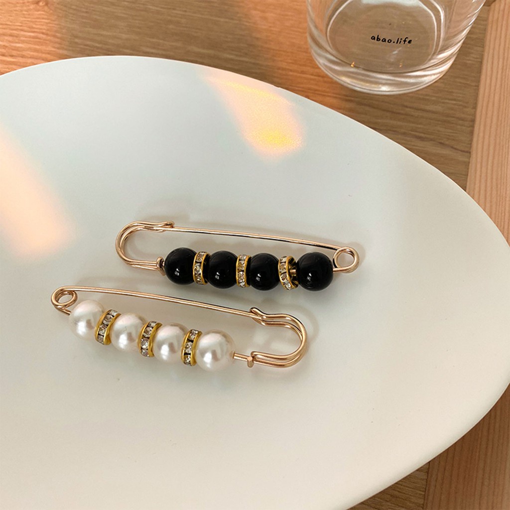 ต้องมีแคบ-เอว Pin Anti-glare Buckle Pearl เข็มกลัด High-End ปรับเอว-to-Small Handy