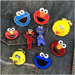 ★ เข็มกลัด ลายการ์ตูน Sesame Street Series 02 ★ เข็มกลัดแฟชั่น Doodle Enamel Pins สําหรับติดกระเป๋าเป้สะพายหลัง 1 ชิ้น