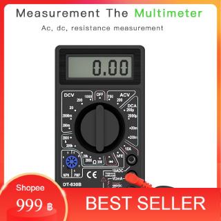 มัลติมิเตอร์วัดไฟ Multimeter อุปกรณ์มัลติมิเตอร์ ดิจิตอลหน้าจอ LCD Amp Volt Ohm