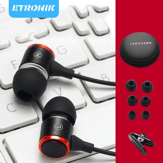 ETRONIK P47M หูฟัง E3 พร้อมไมด์โครโฟน เสียงดี HIFI ตัดเสียงรบกวน  หูฟังอินเอียร์ สเตอริโอโลหะ  ควบคุมสายสนทนา หูฟังเบสหนักๆ หูฟัง